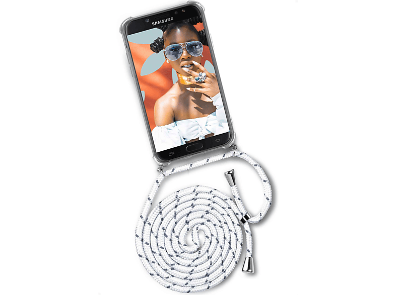 ONEFLOW Twist Case, Backcover, Samsung, Galaxy J5 (2017), Happy Coco (Silber)