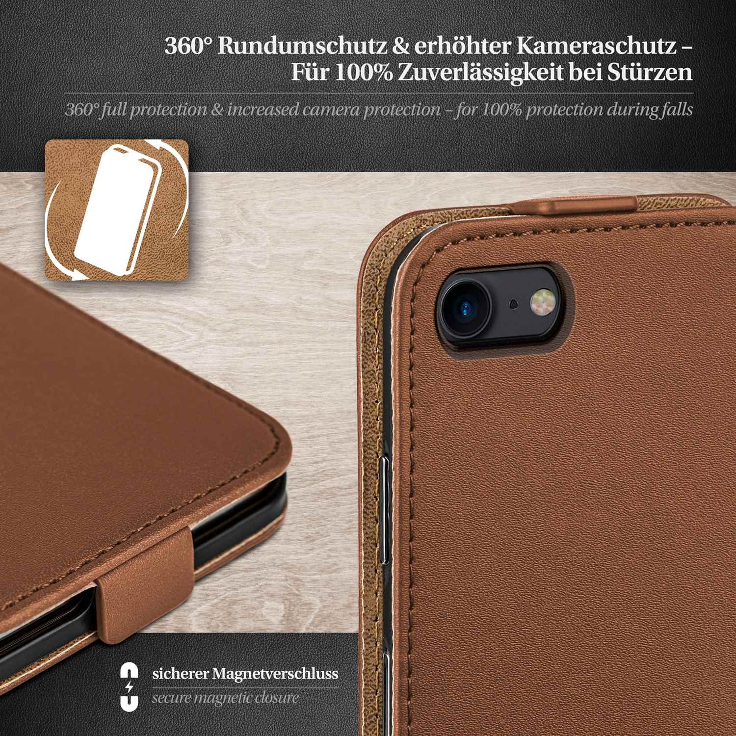 MOEX Flip 2, Flip Duos Cover, Galaxy Case, Samsung, Umber-Brown S