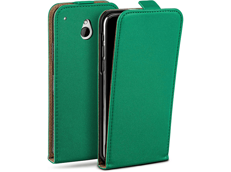 Cover, Emerald-Green Mini, One Case, MOEX Flip Flip HTC,