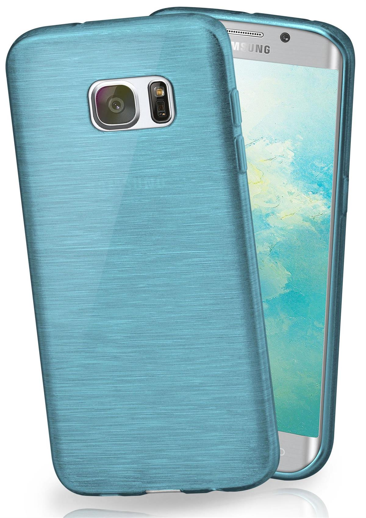 MOEX Brushed Case, Backcover, Samsung, Edge, Aqua-Cyan Galaxy S7