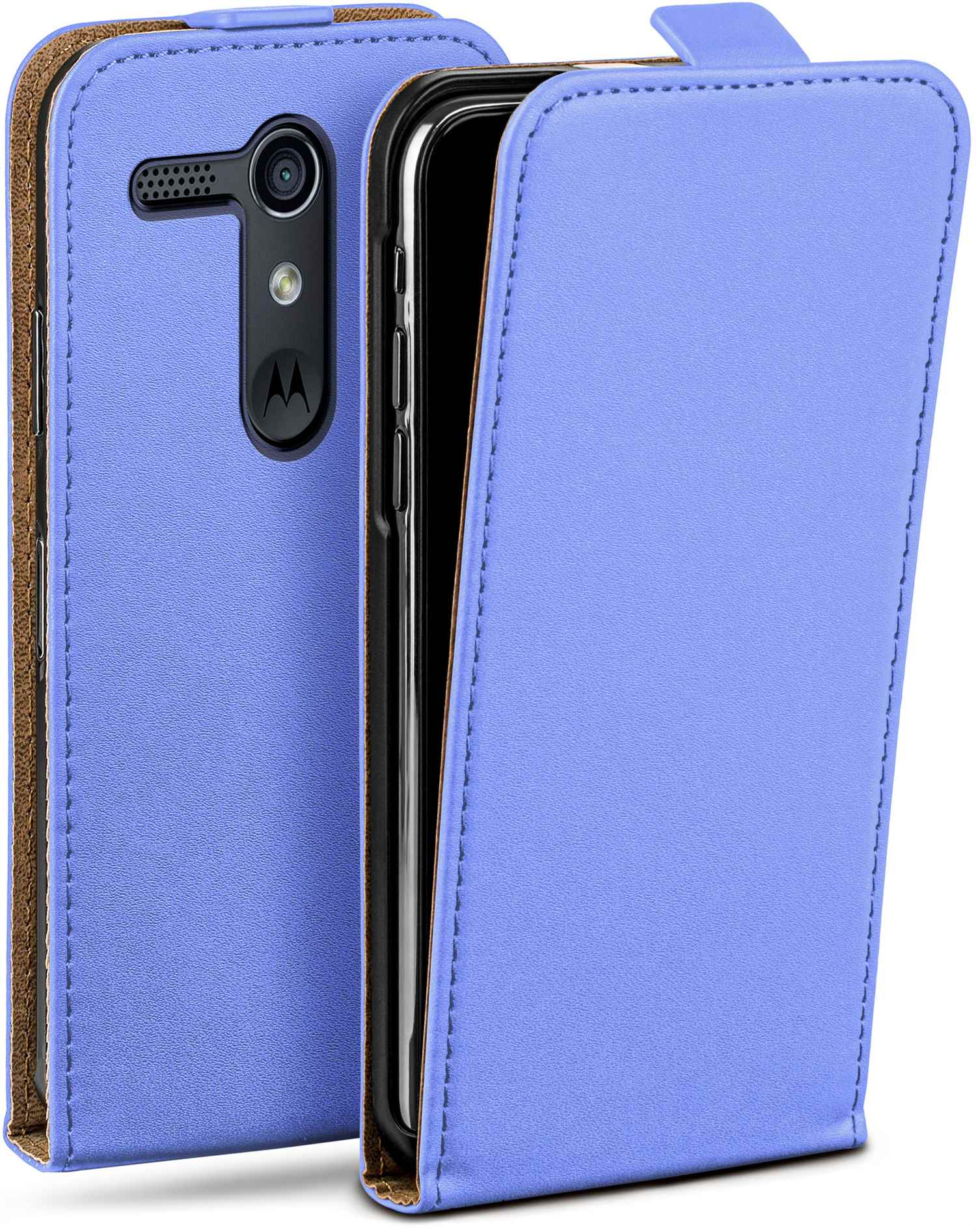 Cover, Flip G, Motorola, MOEX Flip Sky-Blue Moto Case,