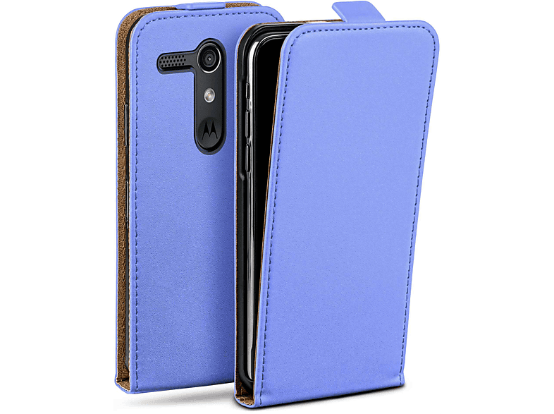 Moto Cover, Flip Motorola, G, Sky-Blue Case, Flip MOEX