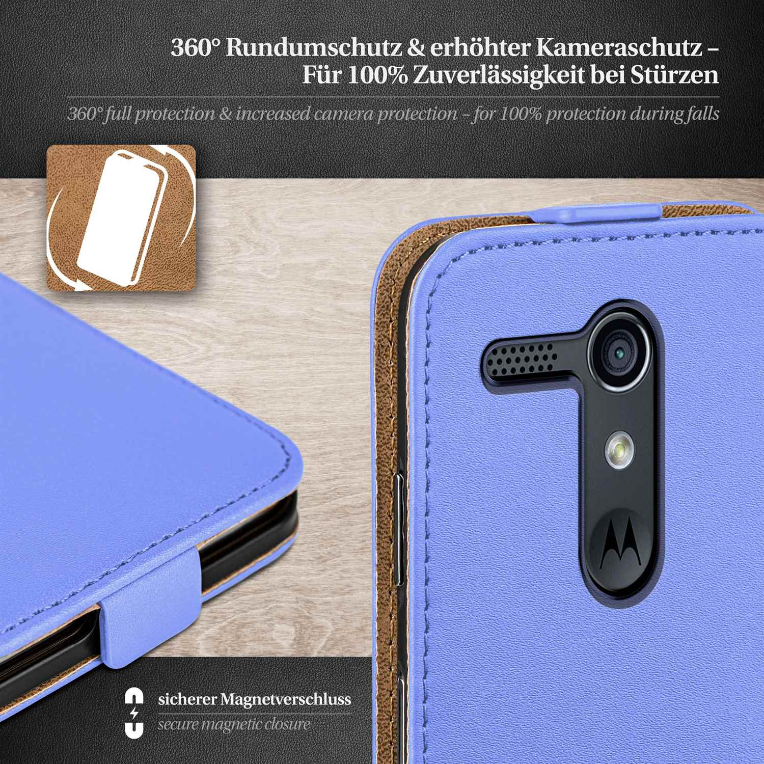 Cover, Flip G, Motorola, MOEX Flip Sky-Blue Moto Case,