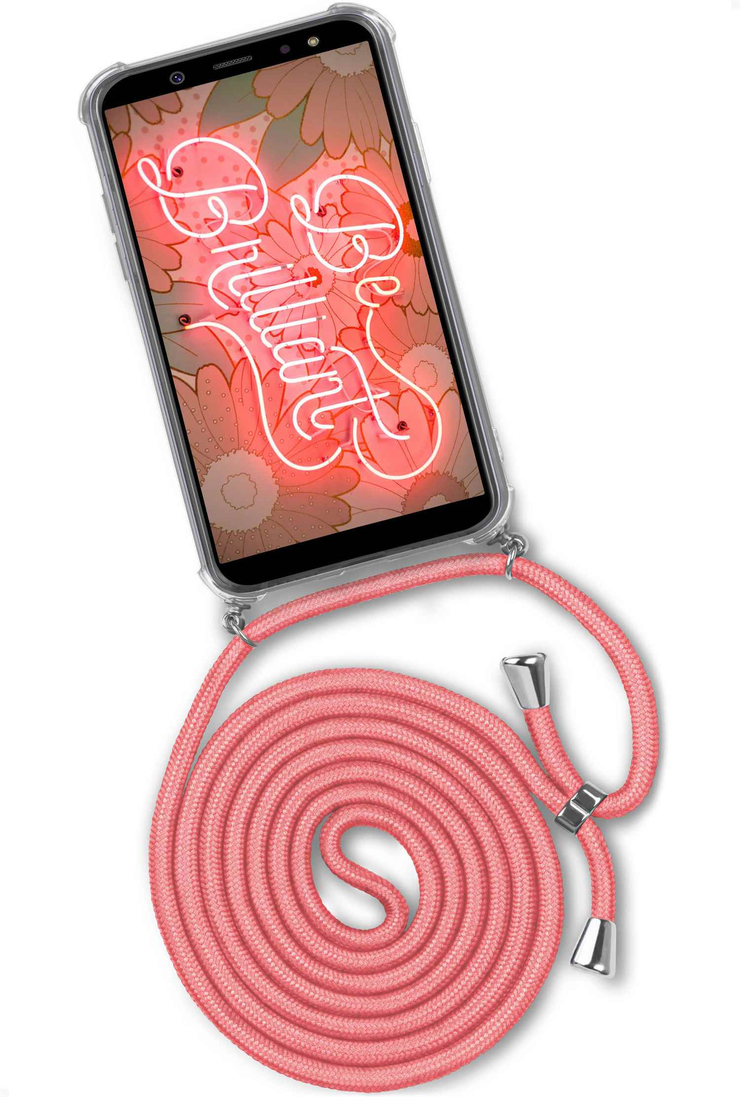 Kooky Backcover, Flamingo ONEFLOW A6 Case, Galaxy Twist Samsung, (2018), (Silber)