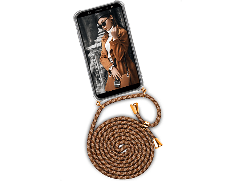 ONEFLOW Twist Case, (Gold) A6 Backcover, Paris Galaxy 1896 Samsung, (2018)