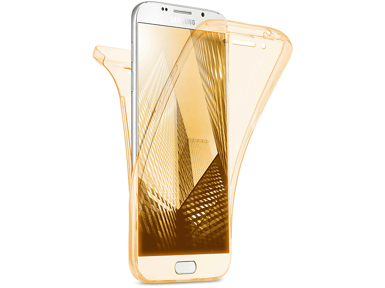 Full Double Galaxy A5 Samsung, Case, (2016), MOEX Cover, Gold