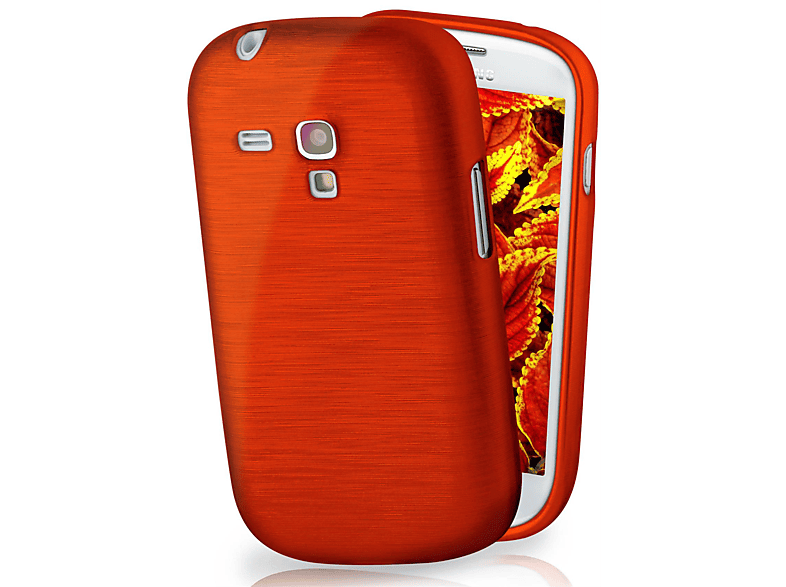Brushed Backcover, Samsung, MOEX Indian-Red S3 Galaxy Case, Mini,