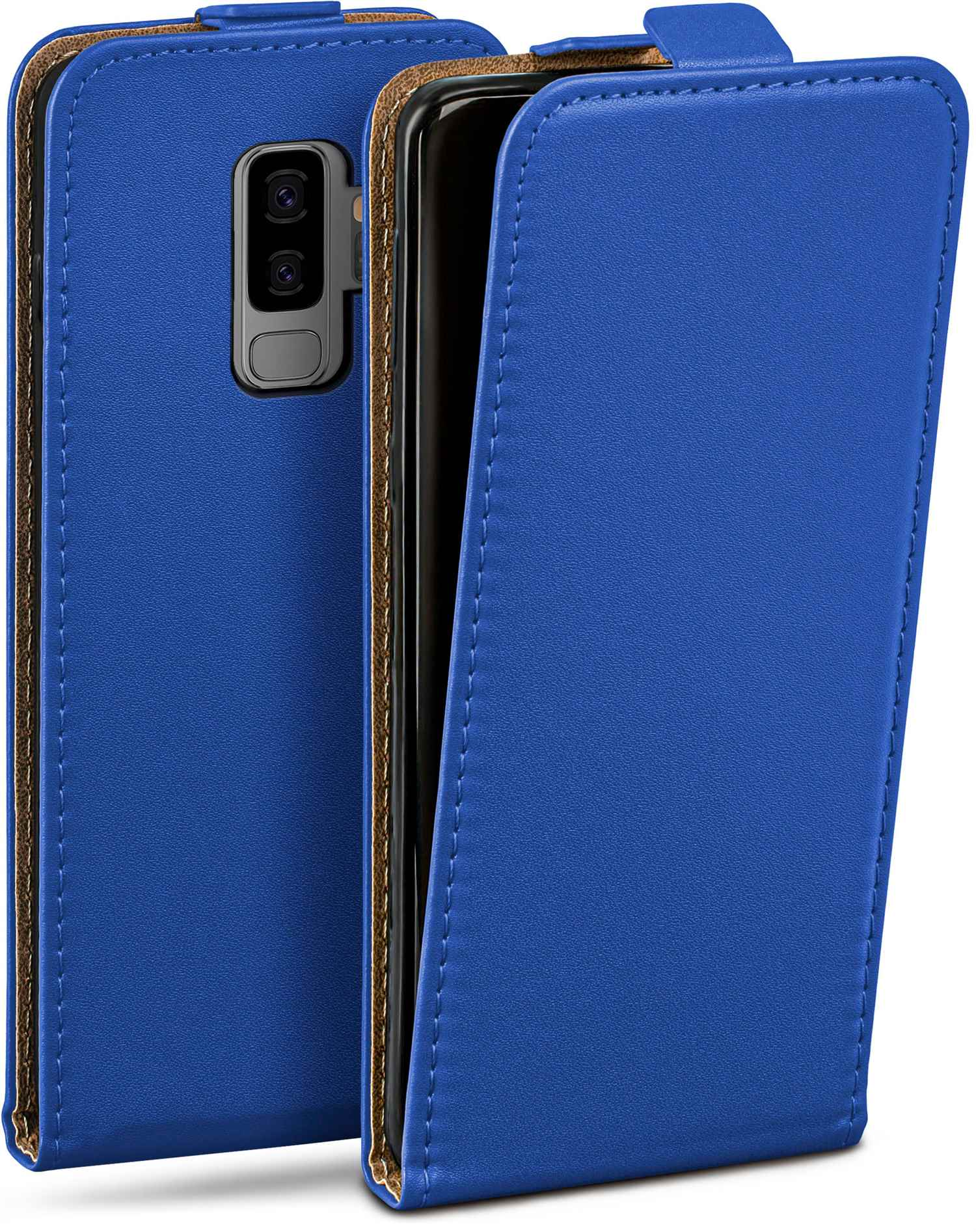MOEX Flip Case, Flip Plus, Samsung, S9 Cover, Galaxy Royal-Blue