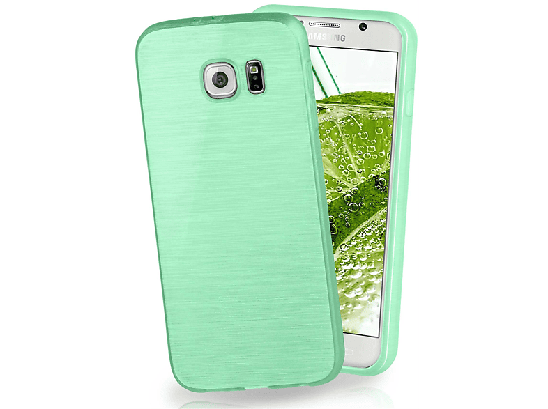 MOEX Brushed Case, Backcover, Samsung, Galaxy S6, Mint-Green