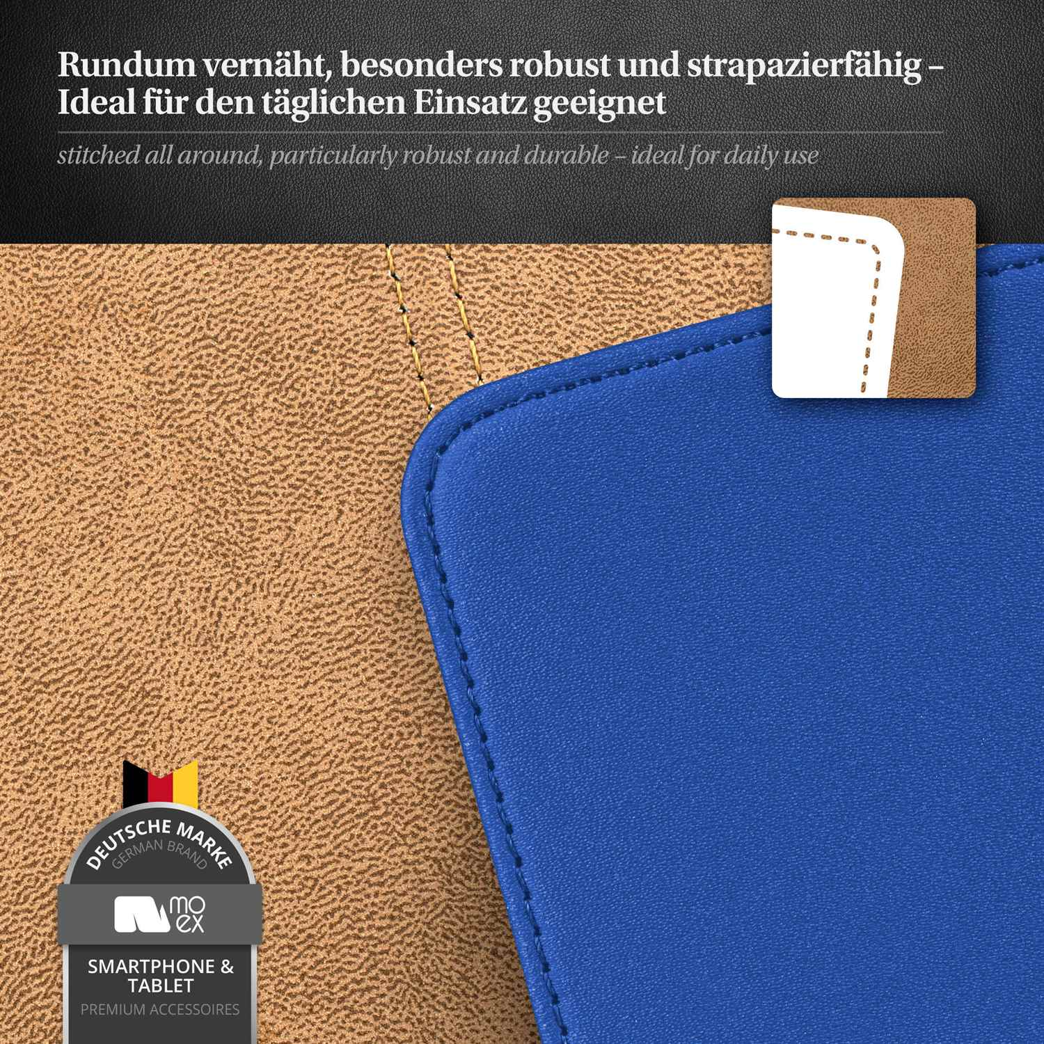 MOEX Flip Case, Flip Cover, S9 Plus, Royal-Blue Galaxy Samsung