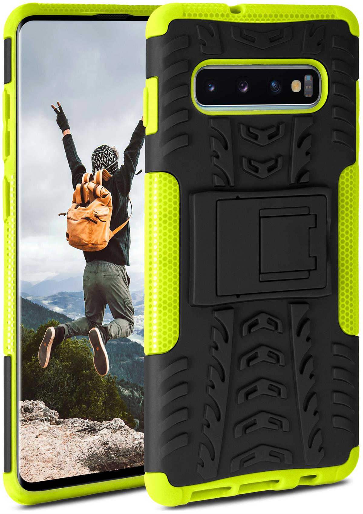 Case, Samsung, S10 Backcover, Plus, Lime ONEFLOW Tank Galaxy