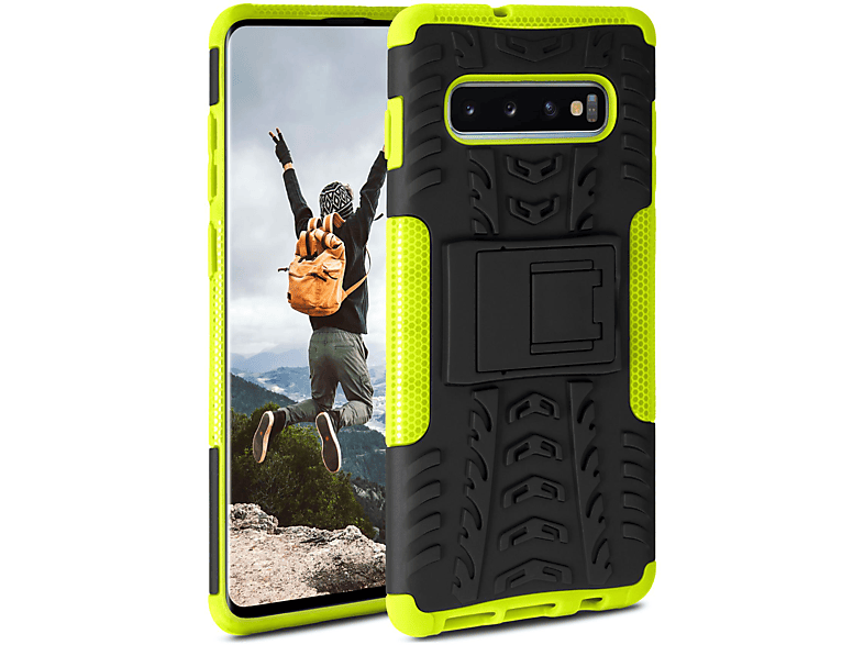 Case, Samsung, S10 Backcover, Plus, Lime ONEFLOW Tank Galaxy