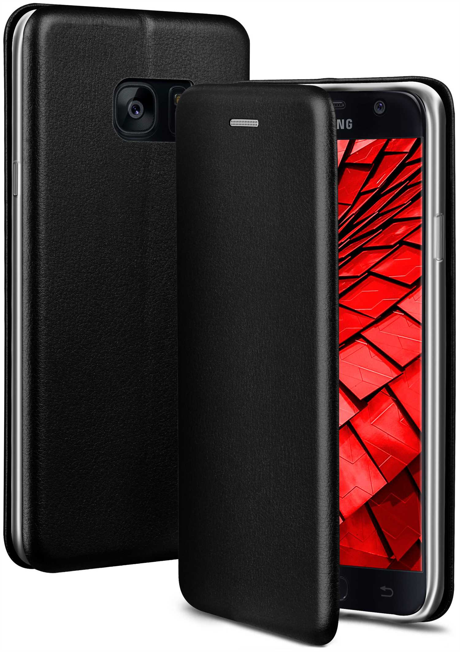 Galaxy Business - S7, Cover, Samsung, ONEFLOW Flip Case, Tuxedo Black