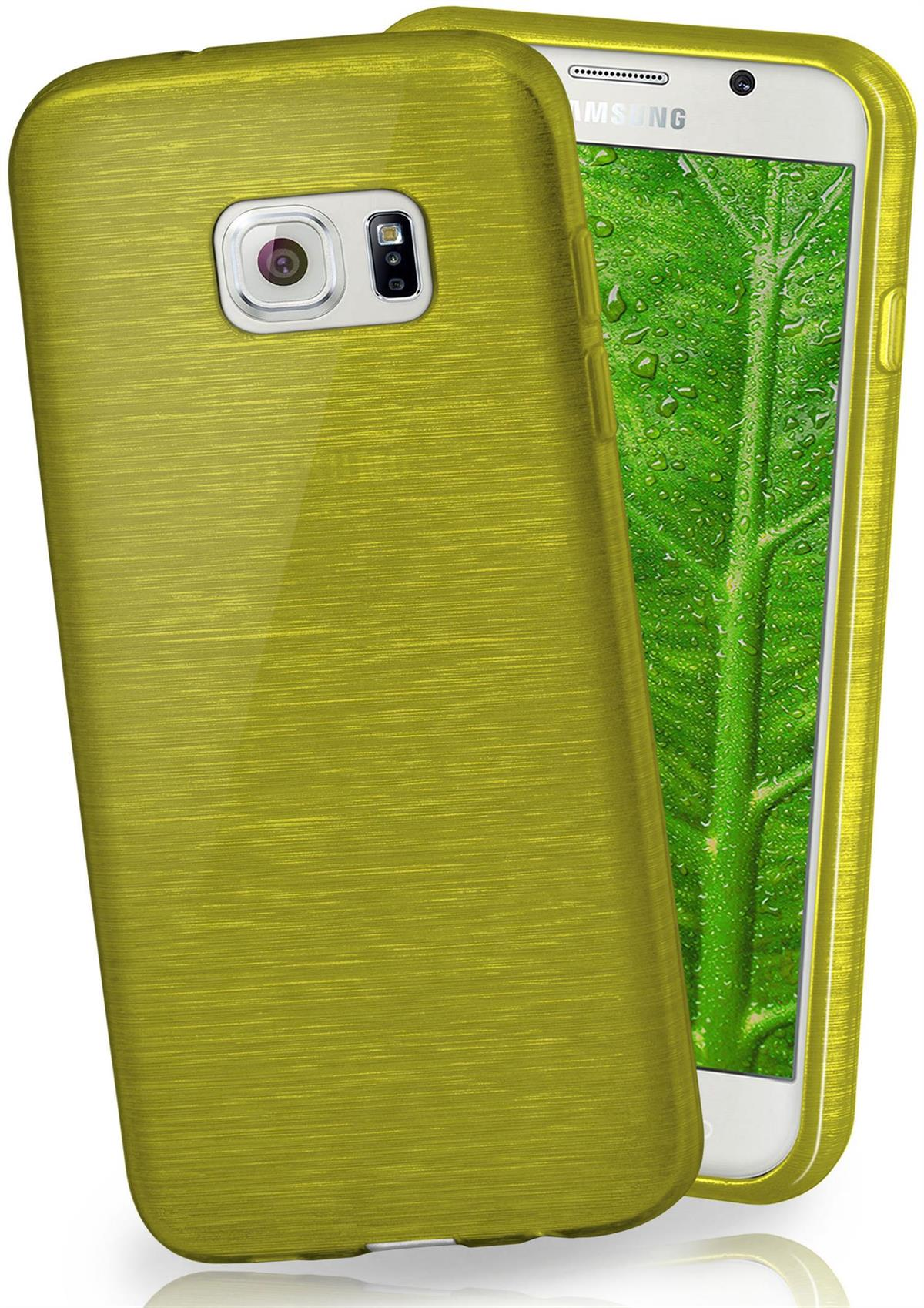 Case, S6, Backcover, Palm-Green Samsung, MOEX Brushed Galaxy
