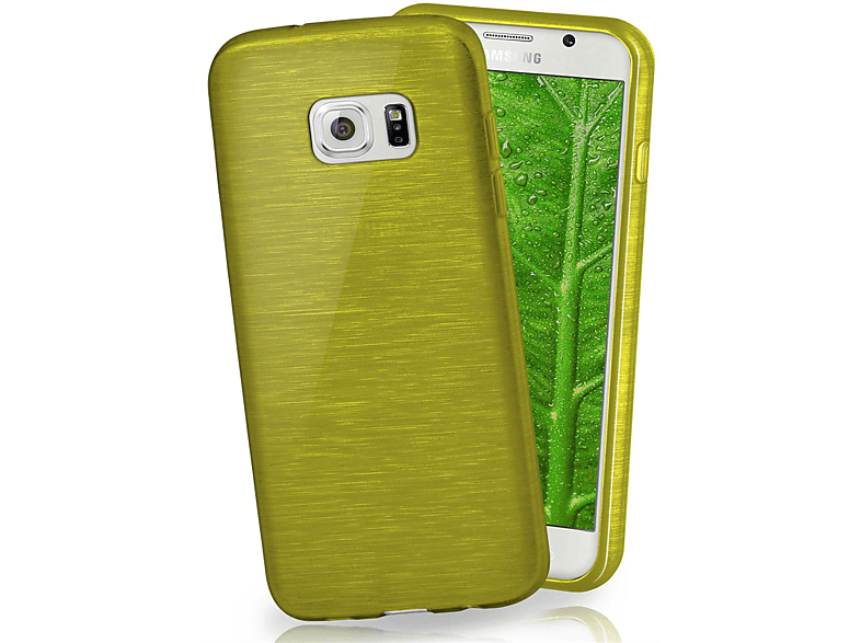 MOEX Brushed Case, Backcover, Samsung, Galaxy S6, Palm-Green