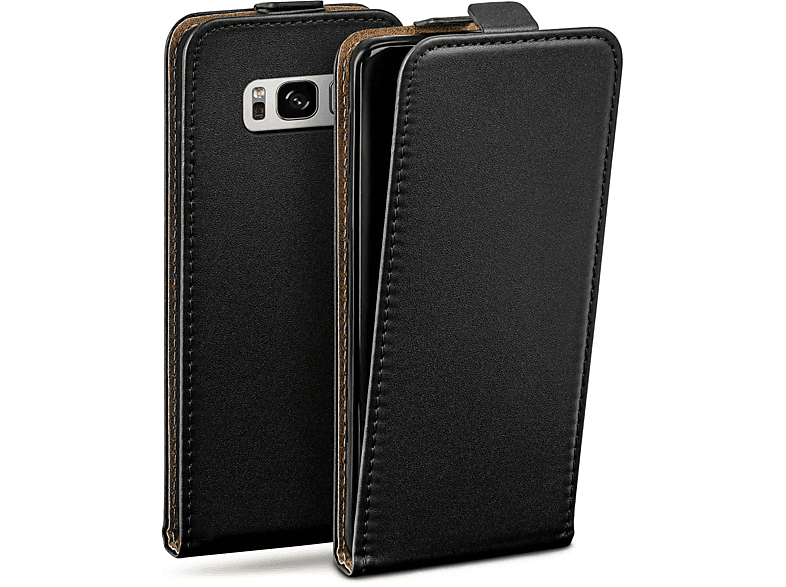 MOEX Flip Samsung, Flip Cover, Deep-Black Galaxy S8 Case, Plus