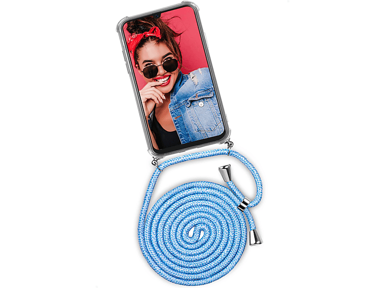 ONEFLOW Twist Case, Backcover, Samsung, Galaxy A70, Chilly Jeans (Silber)