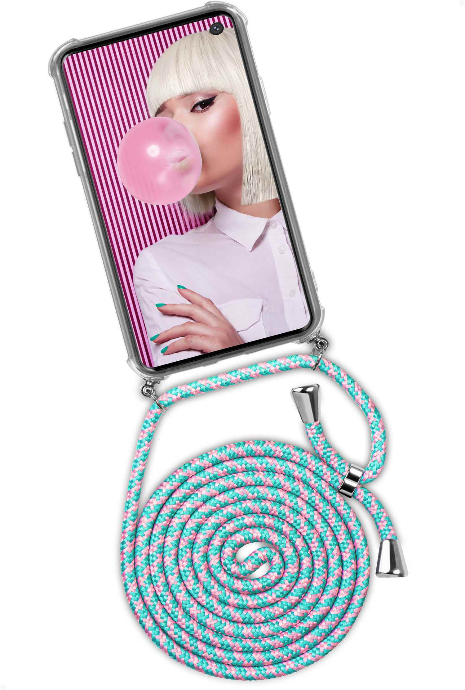 ONEFLOW Twist Case, Backcover, Samsung, S10, (Silber) Galaxy Bubblegum