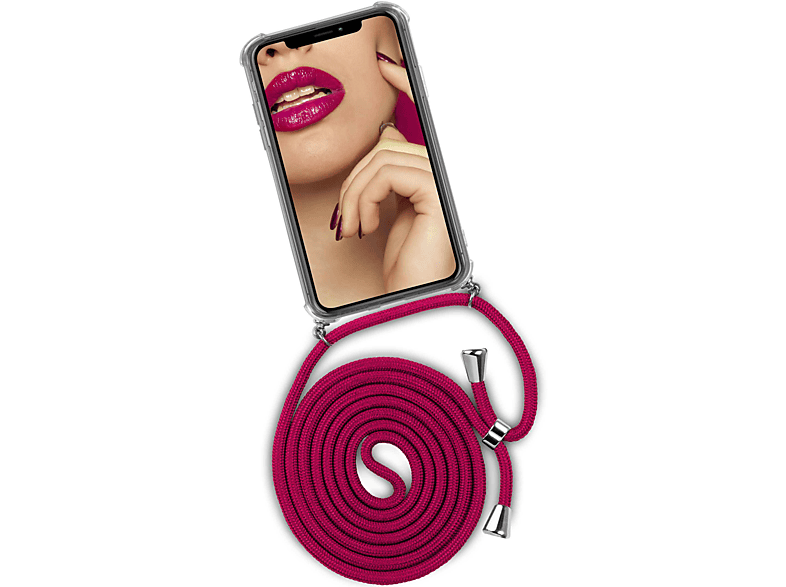ONEFLOW Twist Case, Backcover, Apple, Max, iPhone XS Hot (Silber) Kiss