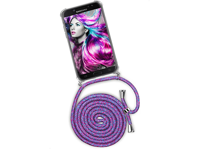 Case, Crazy ONEFLOW (2017), Twist Unicorn J5 Samsung, Galaxy Backcover, (Silber)