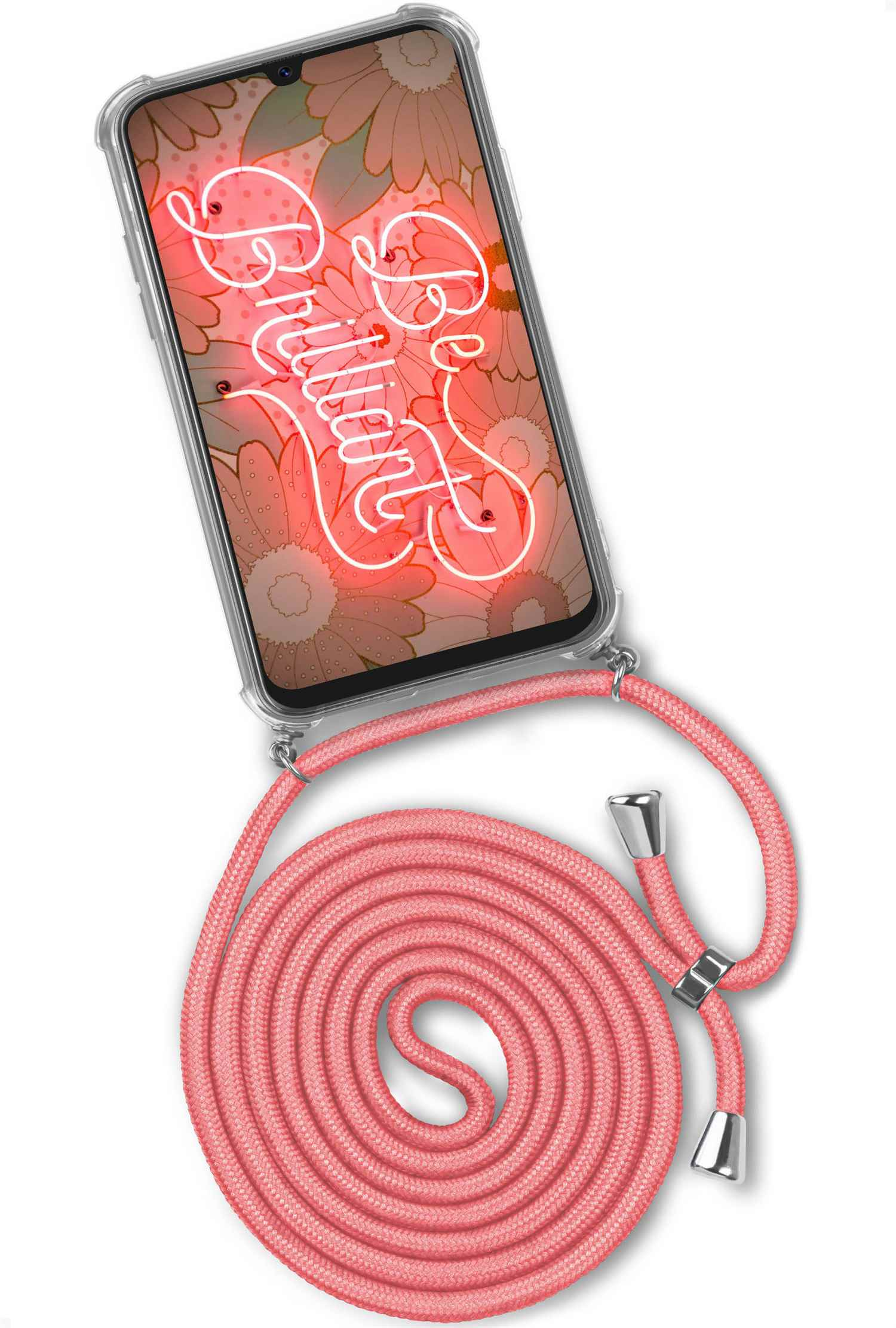 ONEFLOW Twist Case, Backcover, Samsung, Galaxy Flamingo (Silber) Kooky A40