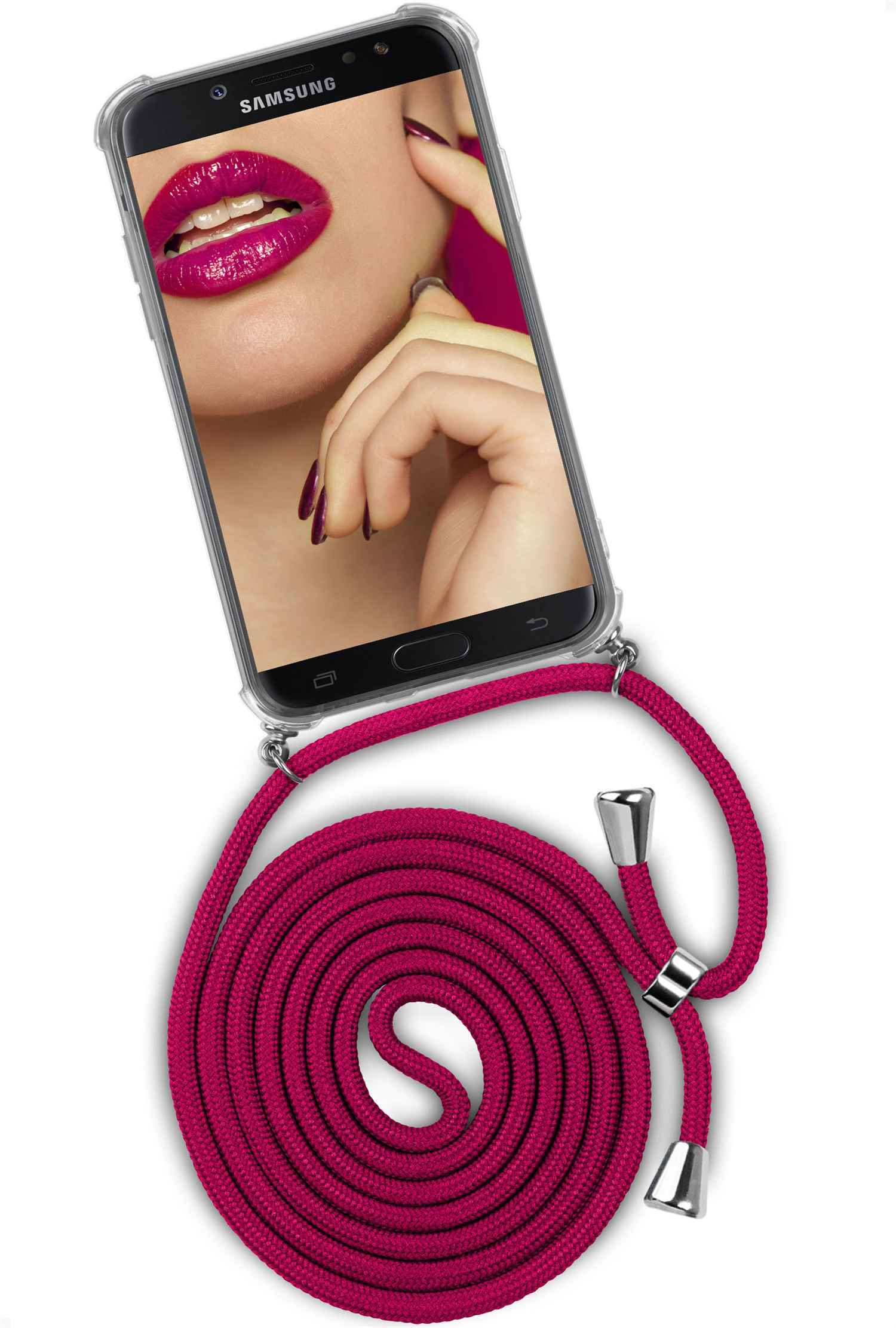 Twist Kiss ONEFLOW J5 Galaxy Samsung, Case, (2017), Backcover, (Silber) Hot