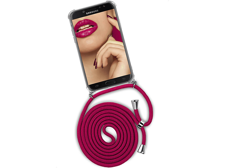 ONEFLOW Twist Case, Backcover, J5 Samsung, (Silber) (2017), Hot Kiss Galaxy