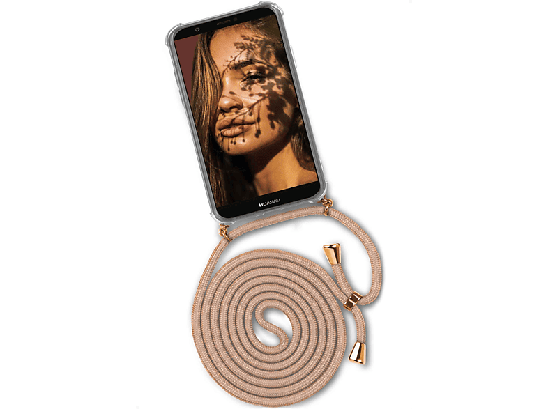 ONEFLOW Twist Case, Backcover, Huawei, P smart (2017), Golden Coast (Gold)