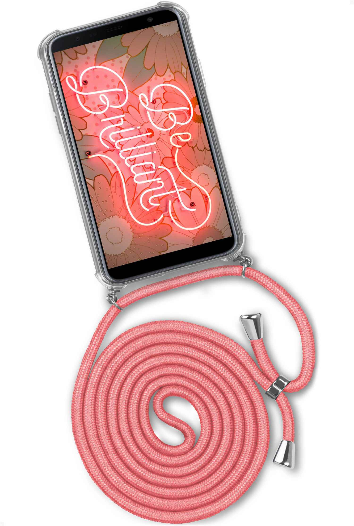Flamingo Twist Samsung, Backcover, ONEFLOW Case, Plus, (Silber) Galaxy Kooky J4