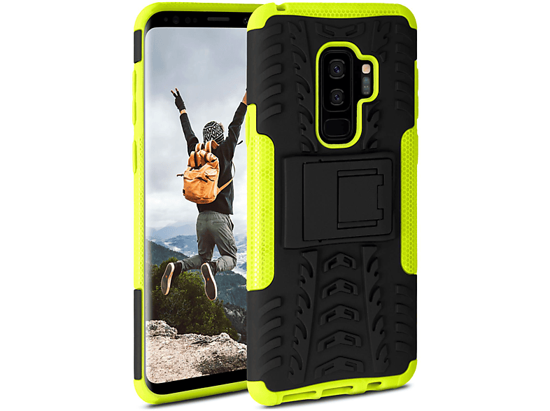ONEFLOW Tank Case, Backcover, Samsung, Galaxy S9 Plus, Lime