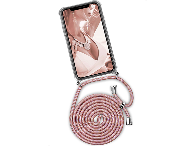 ONEFLOW Twist Case, Backcover, Apple, (Silber) Blush iPhone Shiny XR