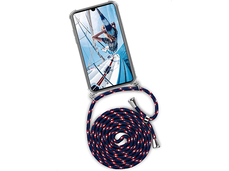 P Case, 2019, Huawei, (Silber) Life smart Nautic Twist Backcover, ONEFLOW