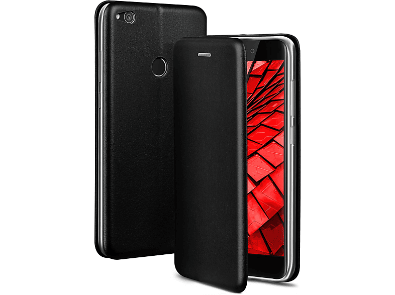ONEFLOW Business Case, Flip Cover, Huawei, P8 Lite 2017, Tuxedo - Black