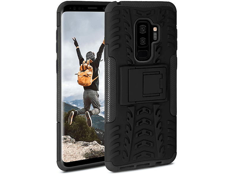 ONEFLOW Tank Case, Backcover, Samsung, Galaxy S9 Plus, Obsidian