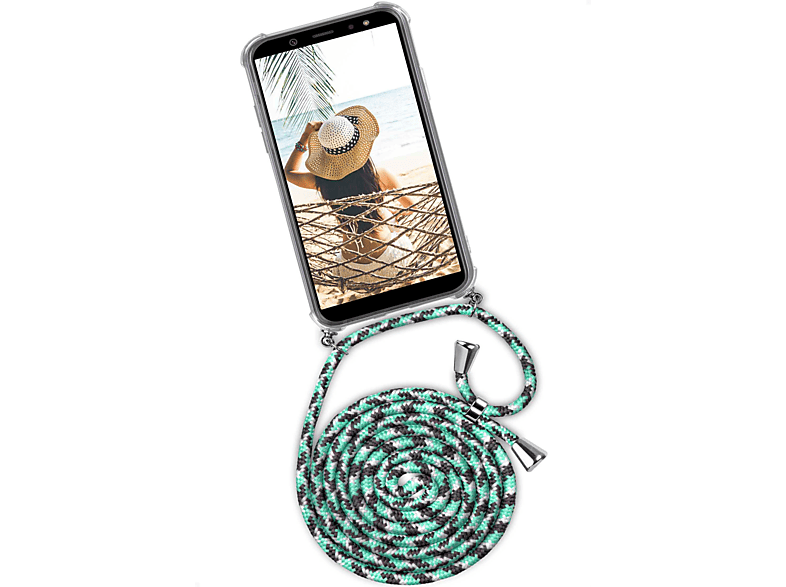 (2018), Galaxy (Silber) Samsung, Backcover, A6 Twist Case, ONEFLOW Seashell
