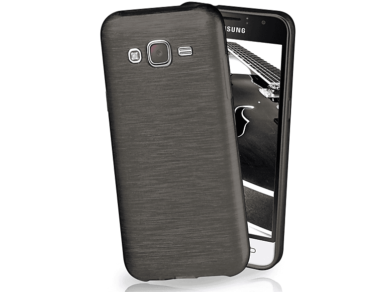 MOEX Brushed Case, Backcover, Samsung, Galaxy J3 (2016), Slate-Black