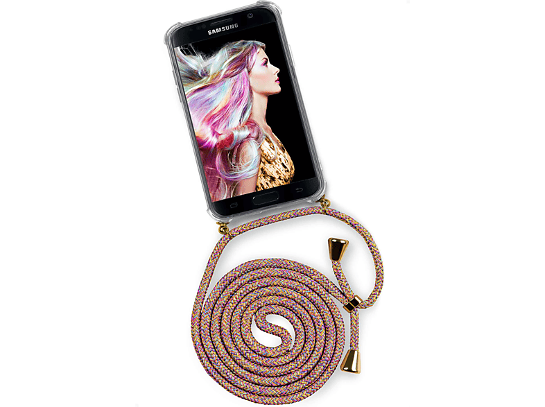 Rainbow Case, Sunny Galaxy Samsung, S7, ONEFLOW Backcover, Twist (Gold)