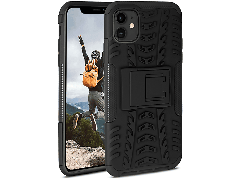 ONEFLOW Tank Case, Backcover, Obsidian Apple, iPhone 11