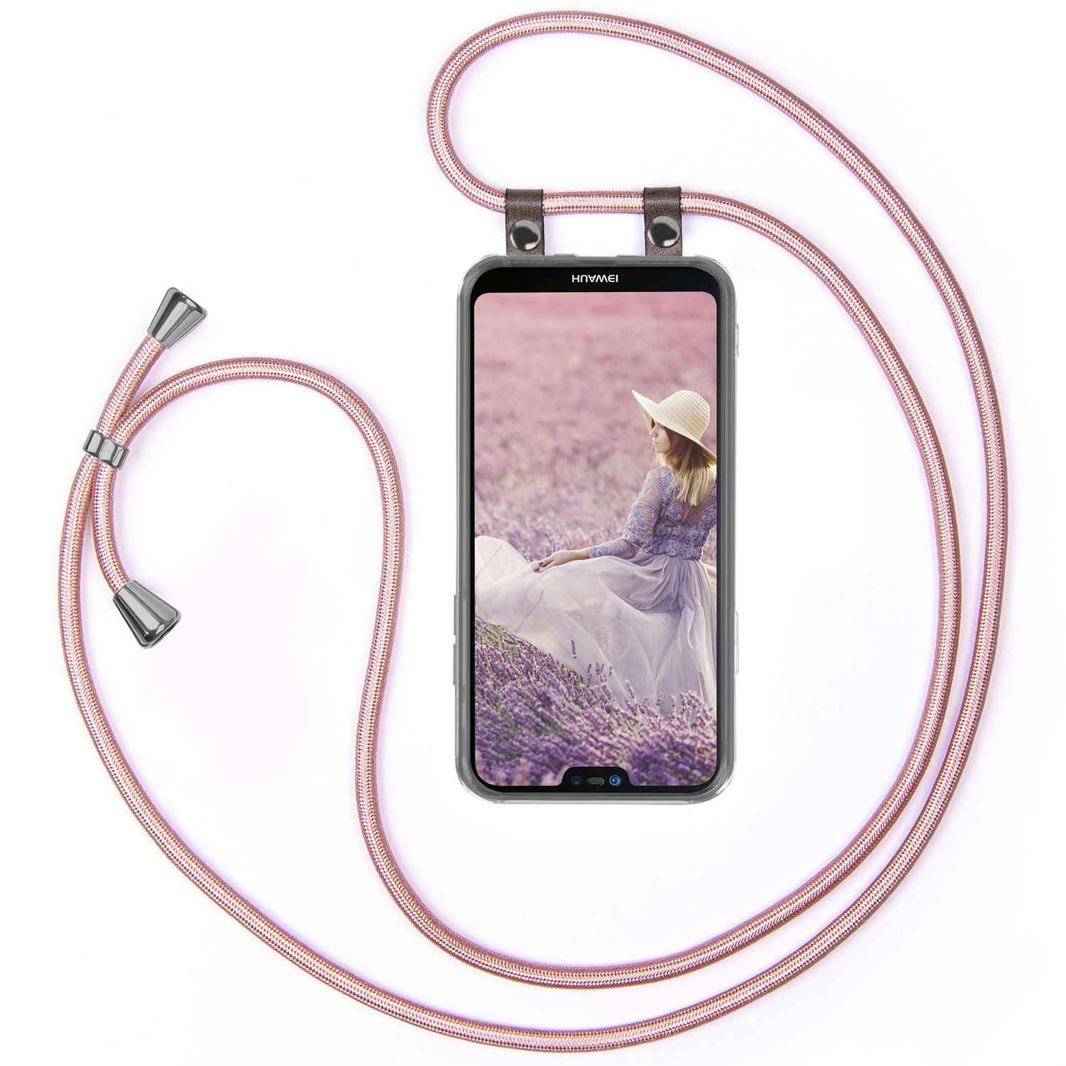 MOEX Handykette, Backcover, Huawei, P20 Gold Lite, Rose