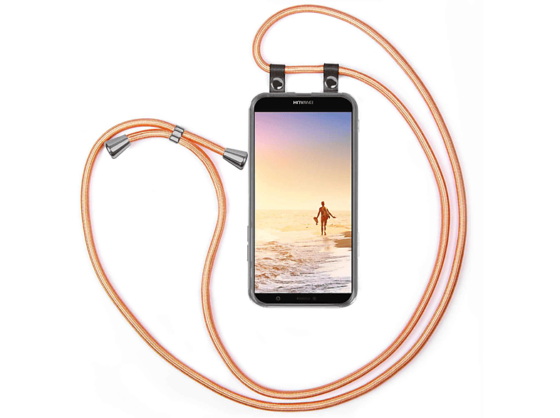 Shiny P smart Coral Handykette, Huawei, MOEX Backcover, 2019,