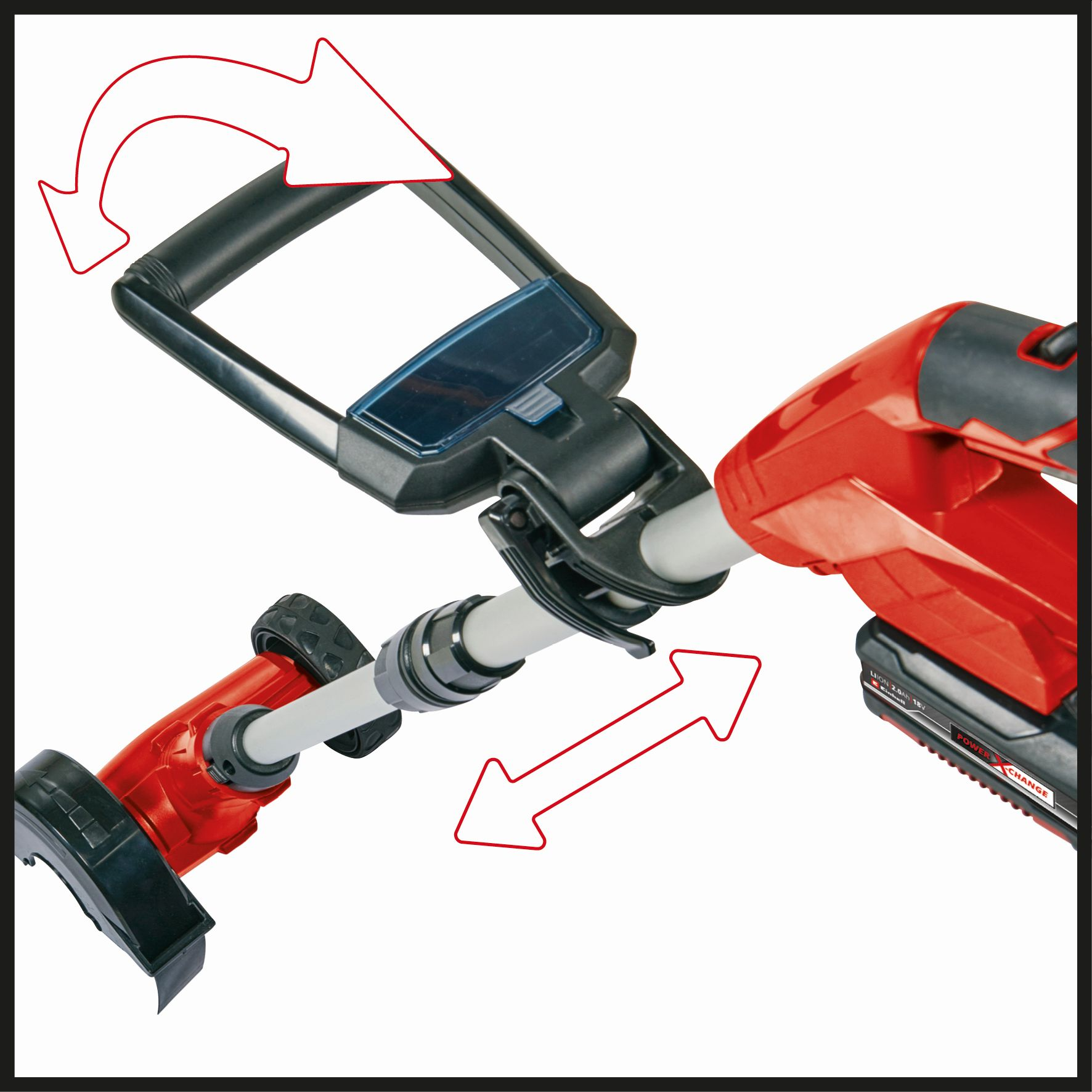 EINHELL GE-CC Li 18 Rot Kit Akku-Fugenreiniger, (1x2,0Ah)