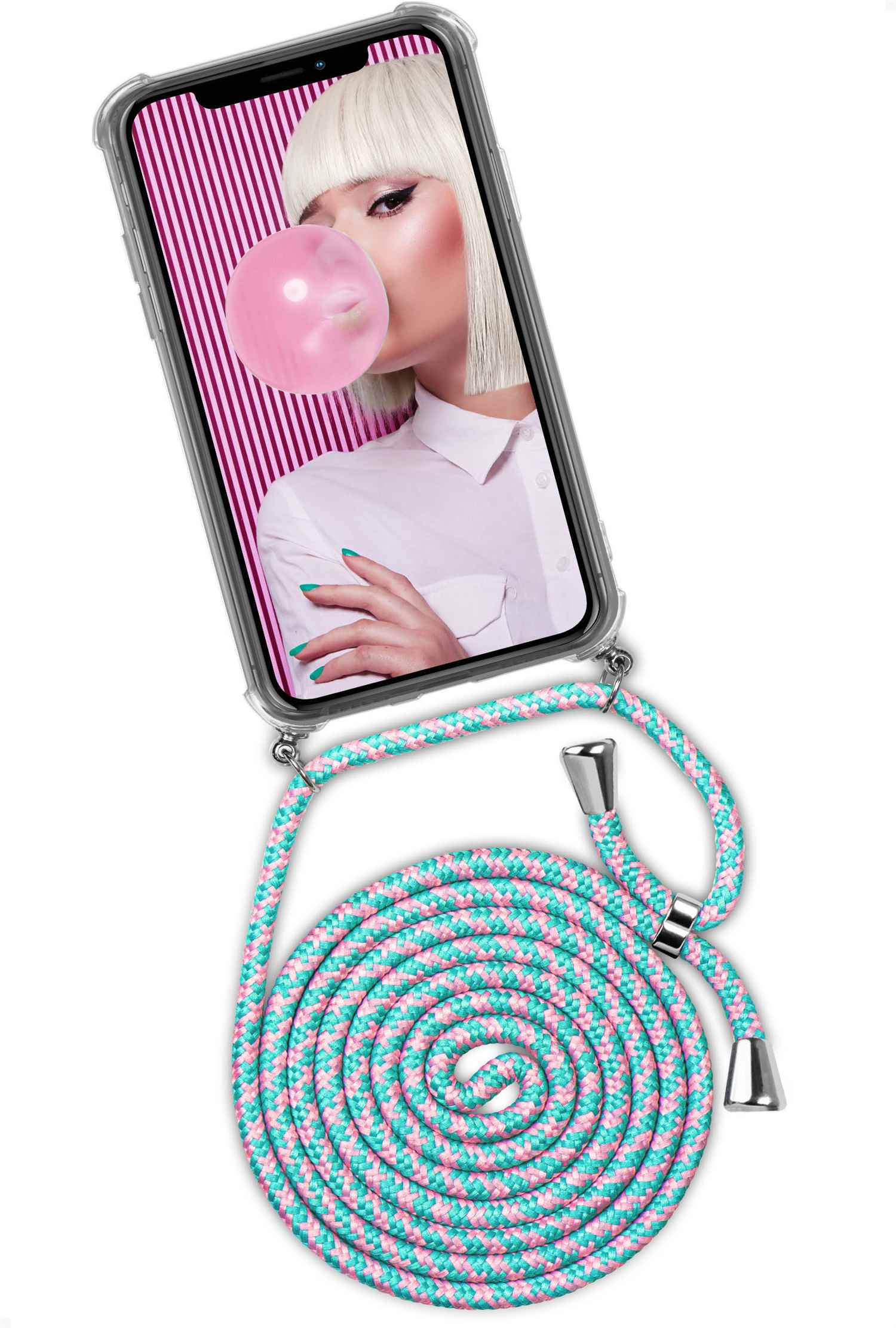 iPhone Bubblegum Case, ONEFLOW (Silber) Twist Backcover, 11 Pro, Apple,