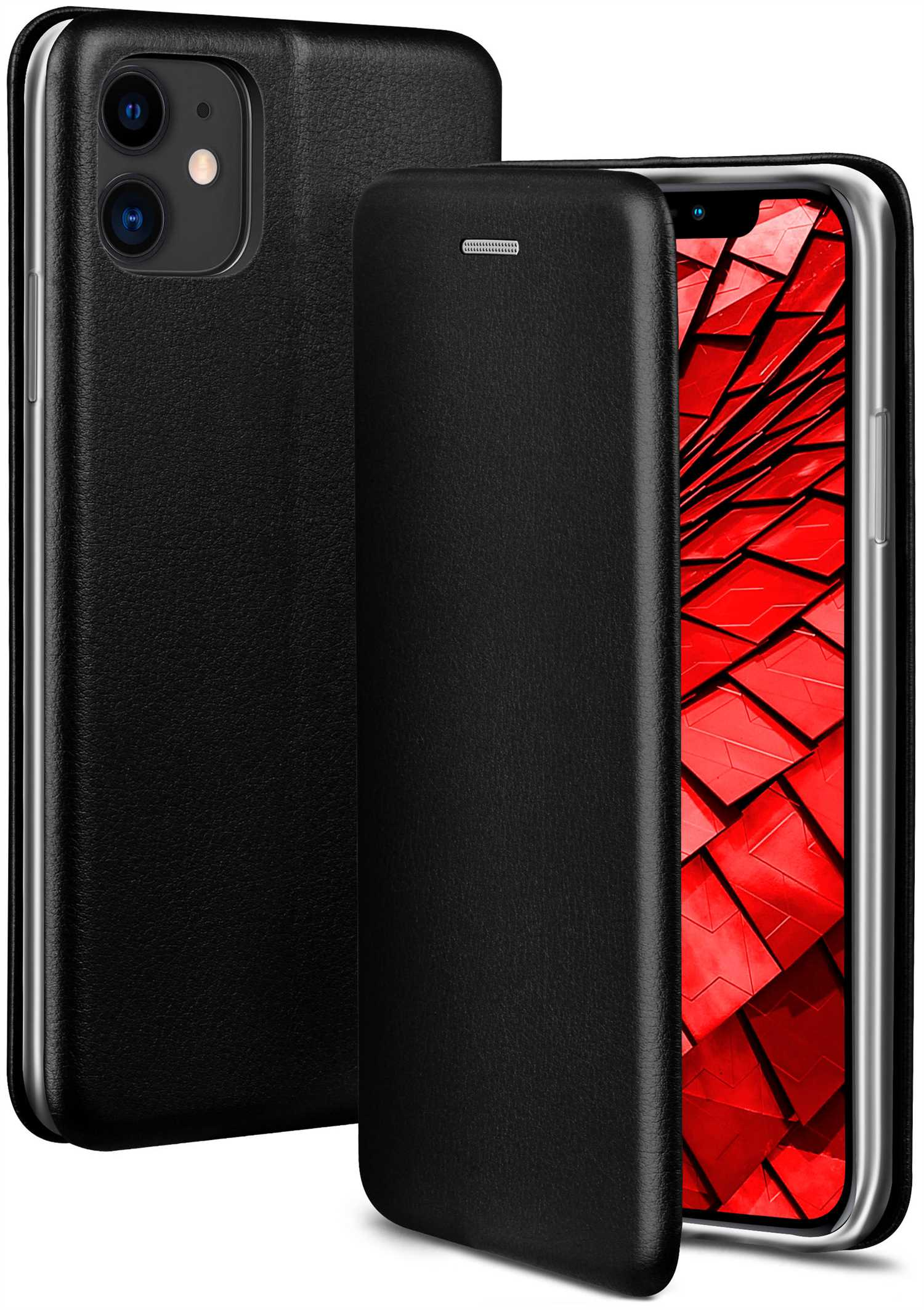 ONEFLOW Business Case, Tuxedo iPhone 11, - Flip Black Cover, Apple