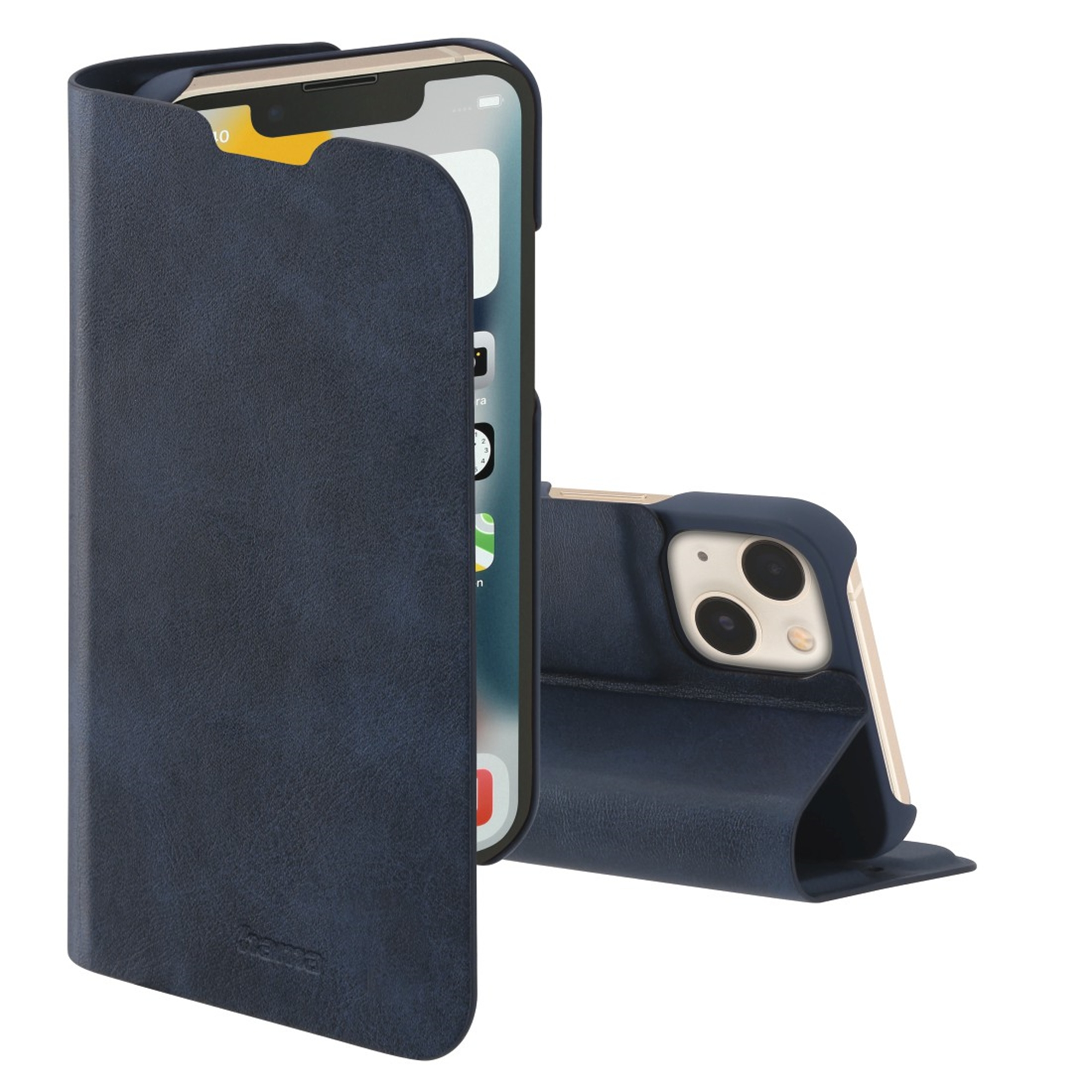 Blau Bookcover, HAMA iPhone Guard mini, 13 Pro, Apple,
