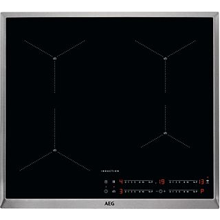 Placa de inducción - AEG IAE64411XB, 4 zonas, 60 cm, Inox