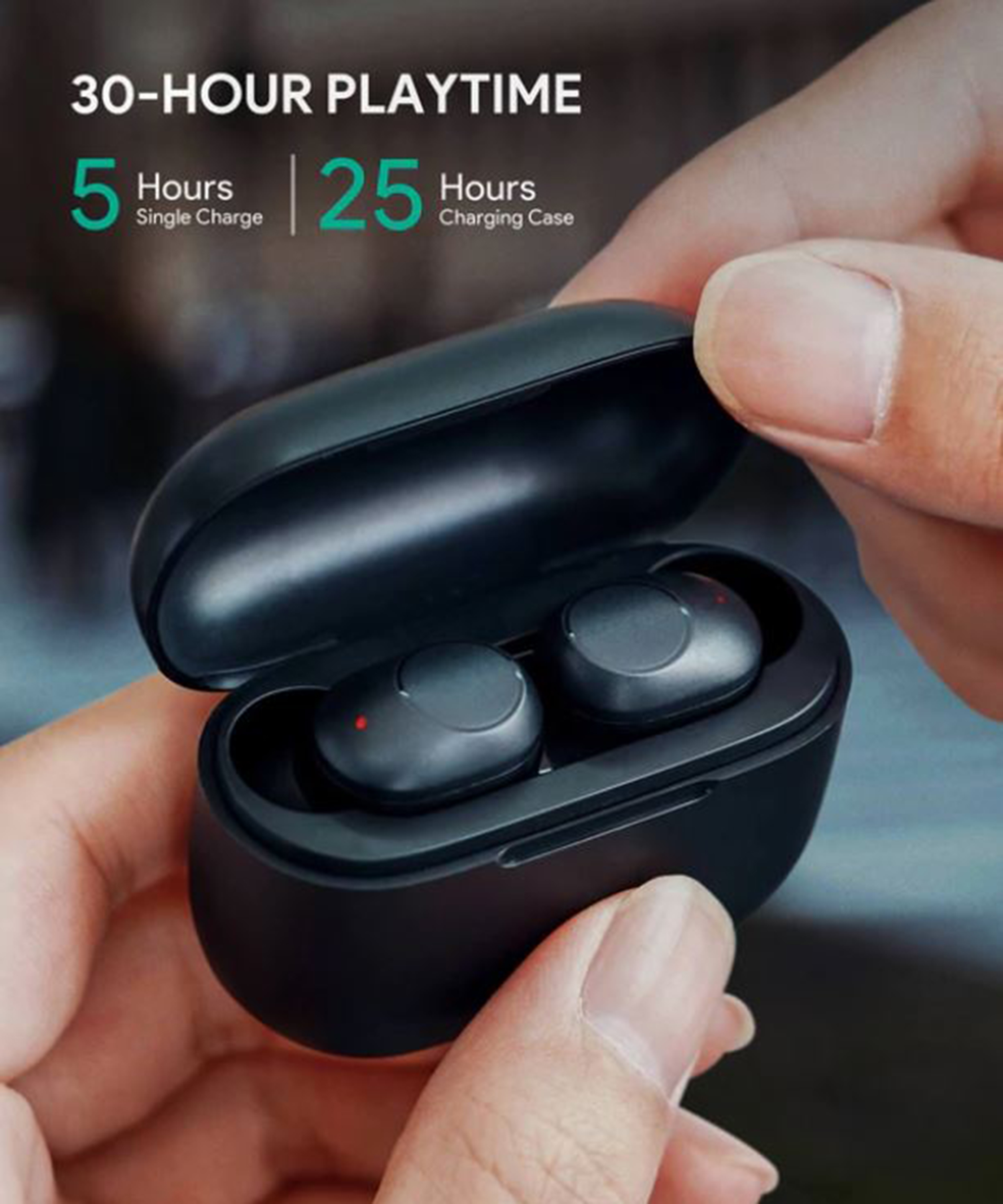 AUKEY Earbuds, In-ear Bluetooth Schwarz Kopfhörer