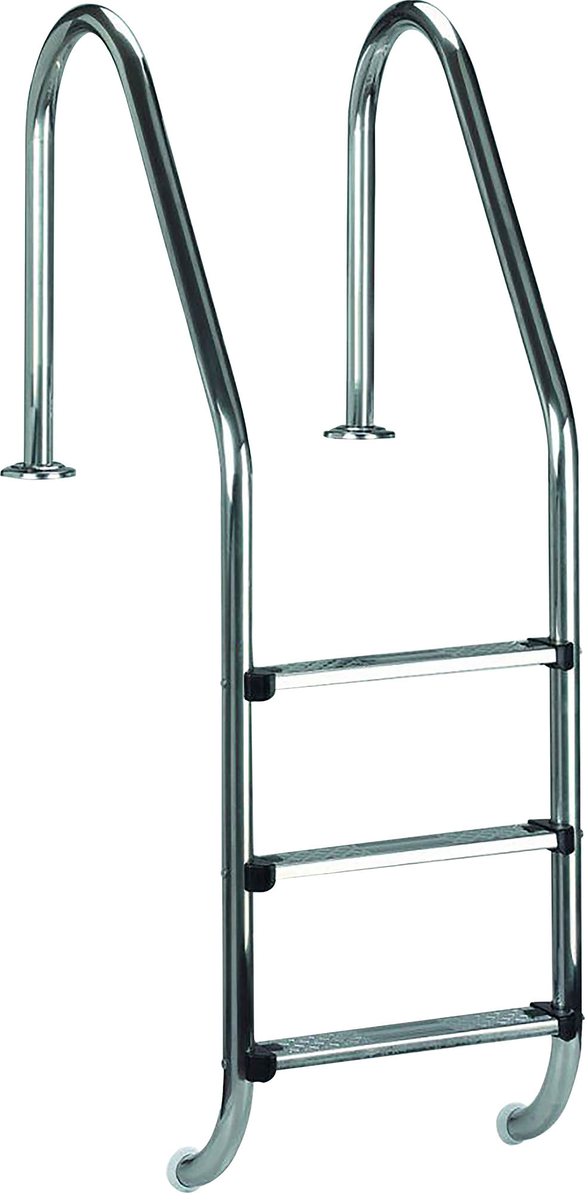 SWIM & Poolleiter, FUN Grau 3-Steps, inground Ladder