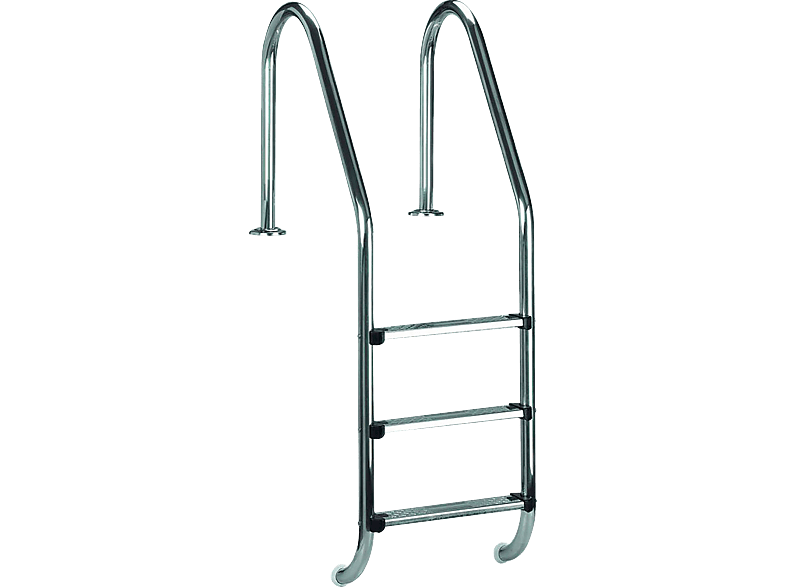 SWIM & FUN Ladder 3-Steps, inground Poolleiter, Grau