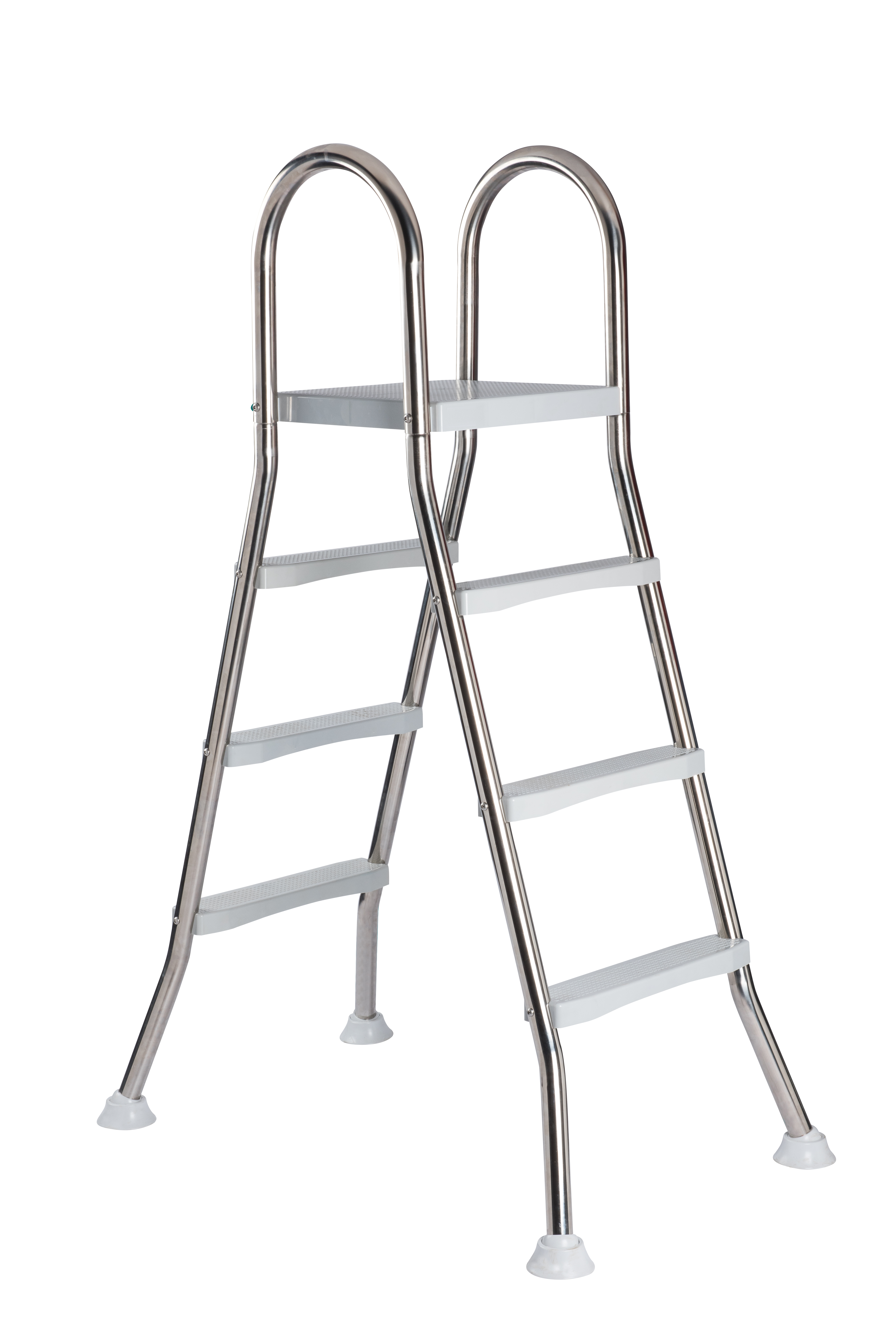 & Poolleiter, Ladder FUN SWIM Grau w/Platform 3-Steps