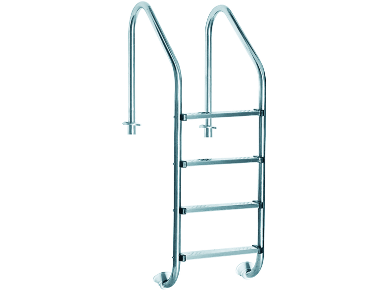 SWIM & FUN Ladder 4-Steps, inground Poolleiter, Grau
